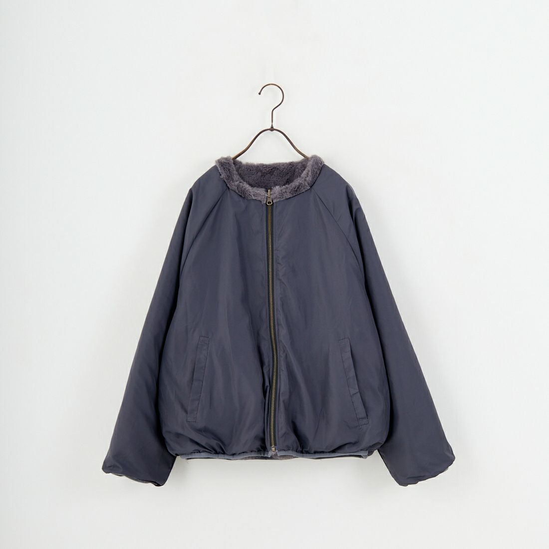 Jeans Factory Clothes [ジーンズファクトリークローズ] リバーシブルフェイクファーブルゾン [147221] 08 ﾁｬｺｰﾙ