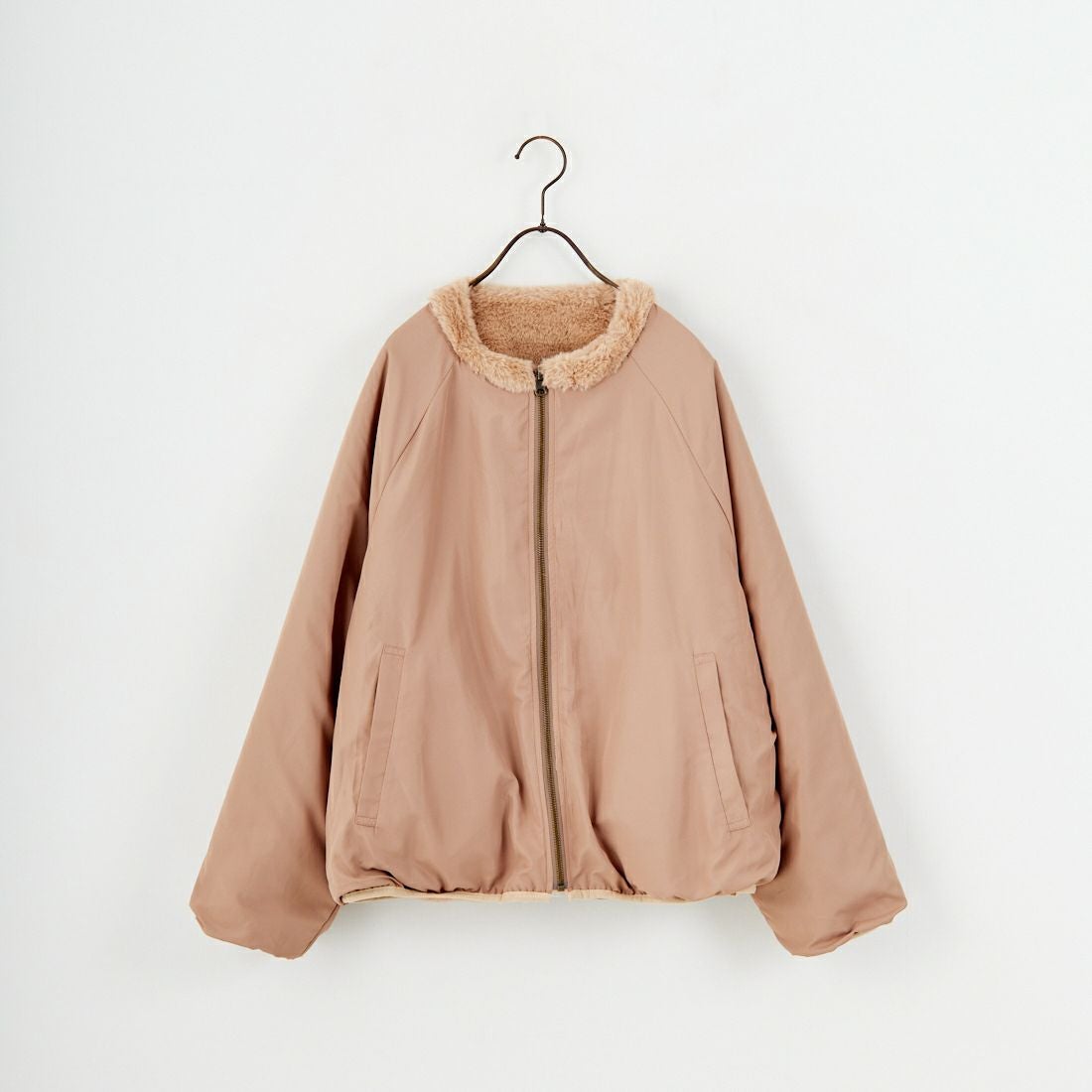 Jeans Factory Clothes [ジーンズファクトリークローズ] リバーシブルフェイクファーブルゾン [147221] 11 ﾍﾞｰｼﾞｭ