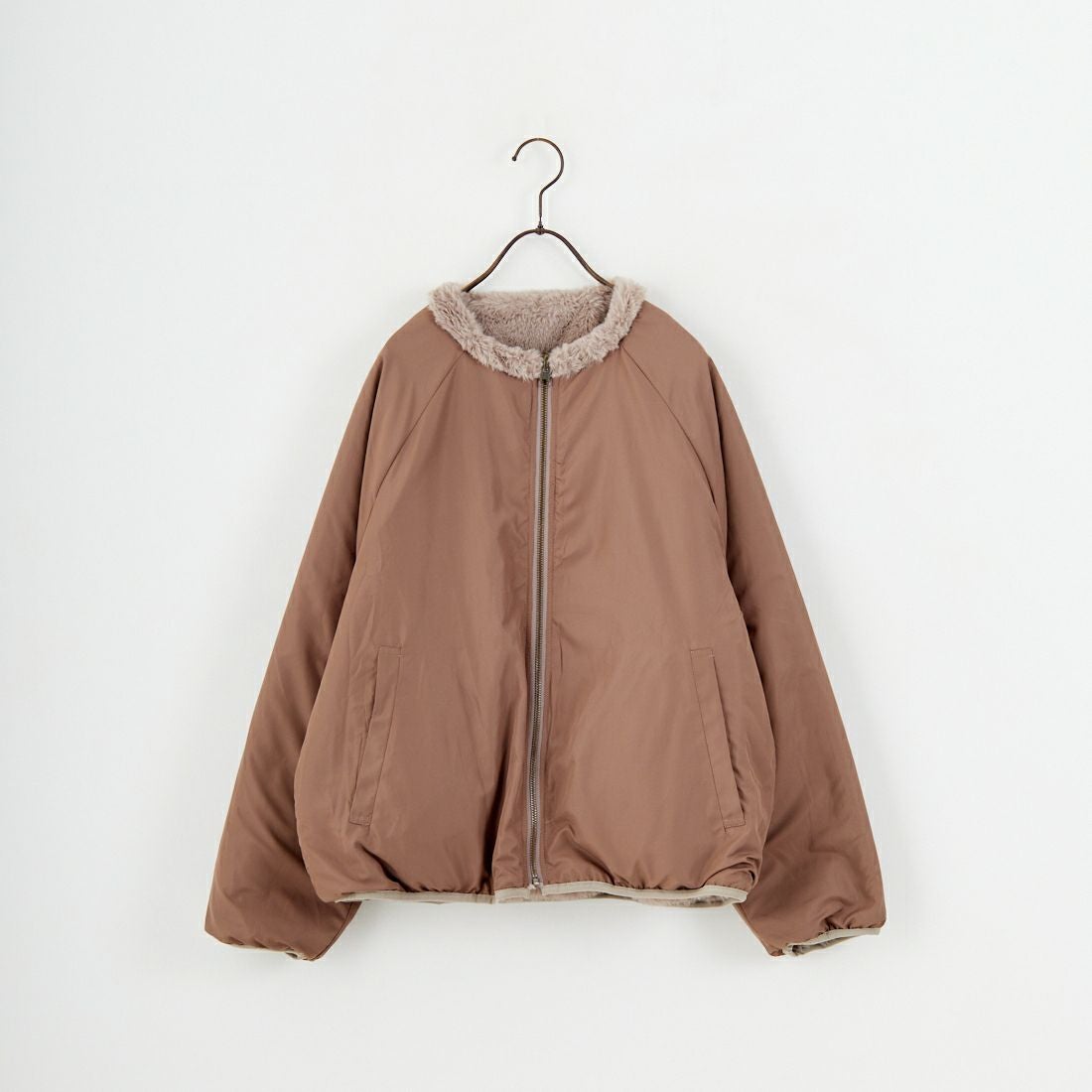 Jeans Factory Clothes [ジーンズファクトリークローズ] リバーシブルフェイクファーブルゾン [147221] 27 ｸﾞﾚｰｼﾞｭ