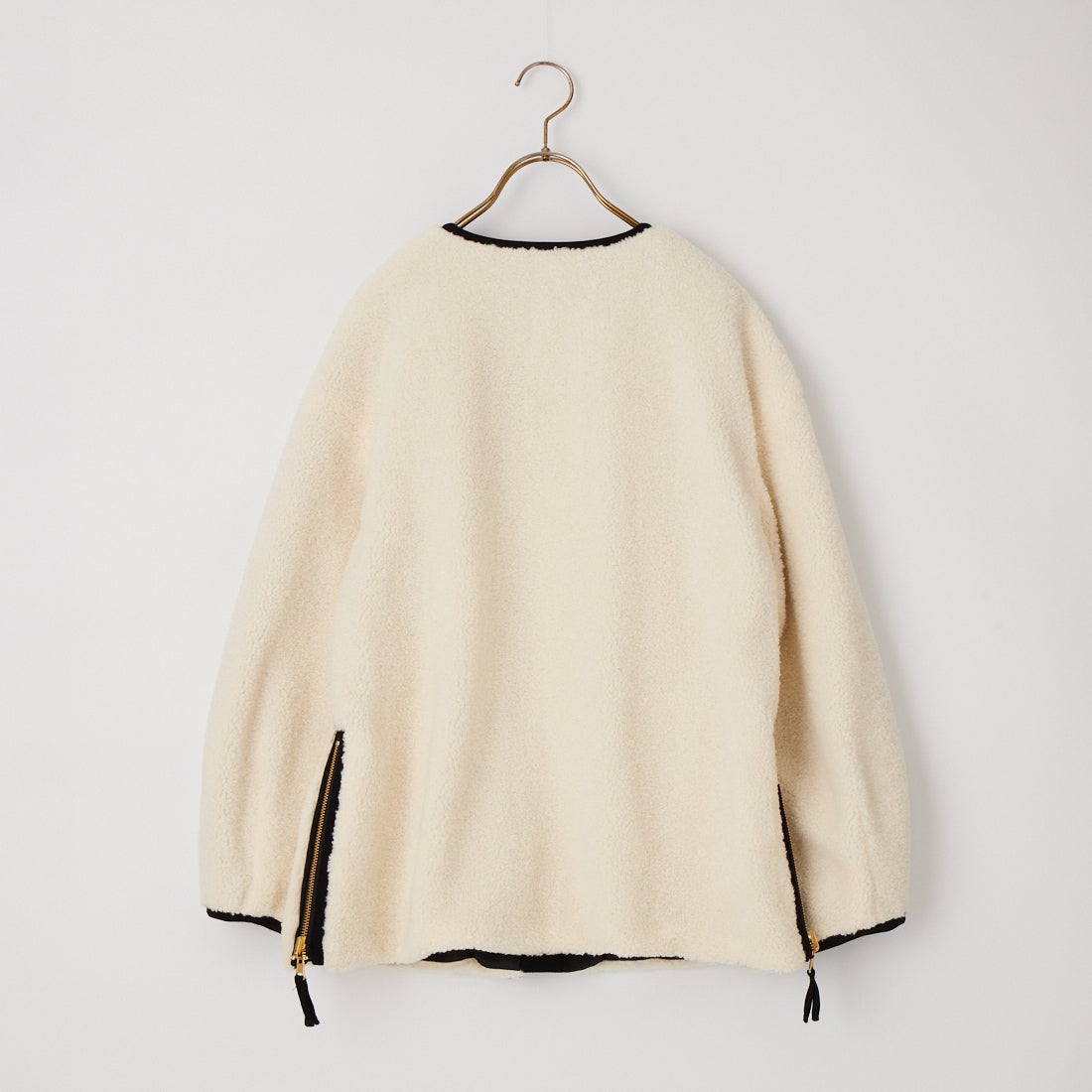 Jeans Factory Clothes [ジーンズファクトリークローズ] サイドファスナー リバーシブルボアジャケット [157216] 01 ﾎﾜｲﾄ