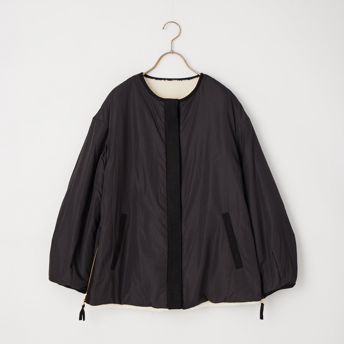 Jeans Factory Clothes [ジーンズファクトリークローズ] サイドファスナー リバーシブルボアジャケット [157216] 01 ﾎﾜｲﾄ