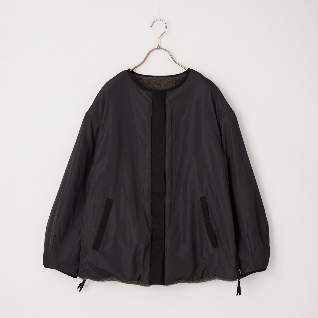 Jeans Factory Clothes [ジーンズファクトリークローズ] サイドファスナー リバーシブルボアジャケット [157216] 08 ﾁｬｺｰﾙ
