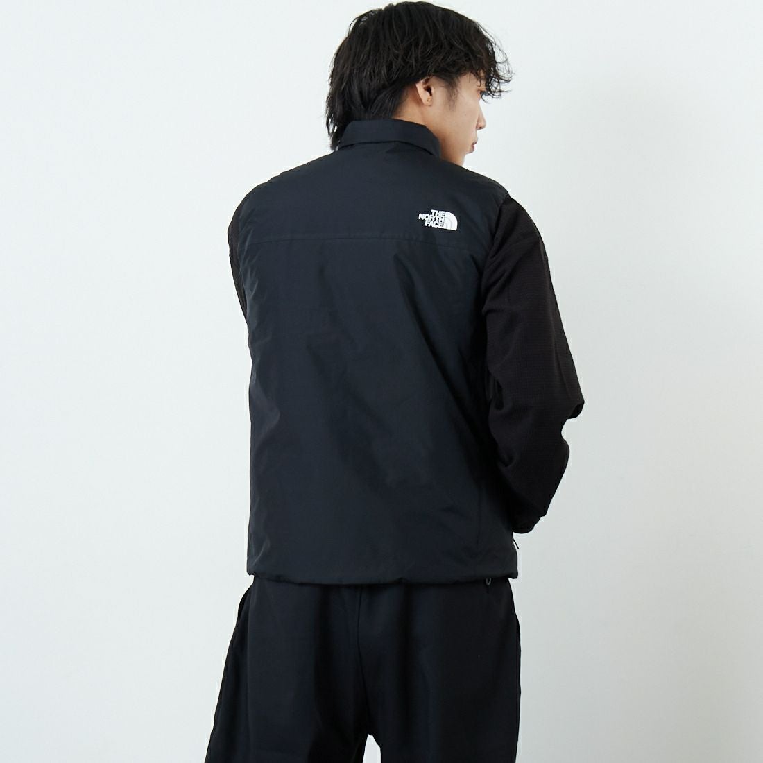 THE NORTH FACE [ザ ノースフェイス] GTXアクションインサレーテッドベスト [NY82580] K &&モデル身長：179cm 着用サイズ：M&&