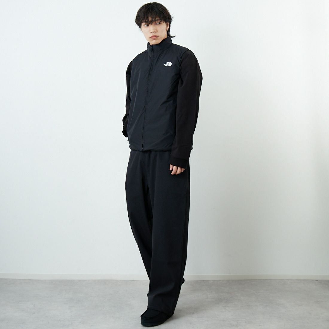 THE NORTH FACE [ザ ノースフェイス] GTXアクションインサレーテッドベスト [NY82580] K &&モデル身長：179cm 着用サイズ：M&&