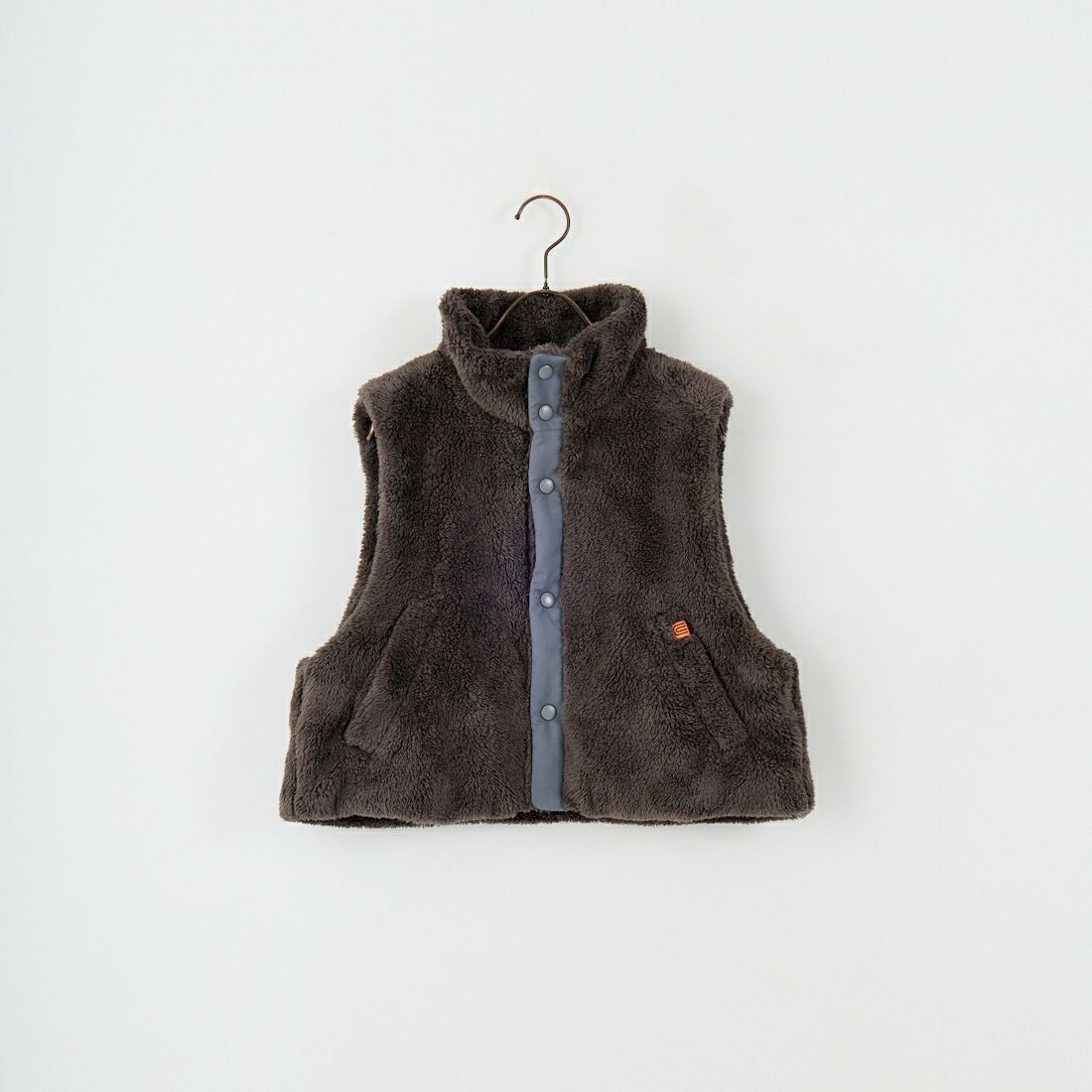 UNIVERSAL OVERALL [ユニバーサルオーバーオール] 別注 ショート丈ボアベスト [U2532436IN-JF] GREY