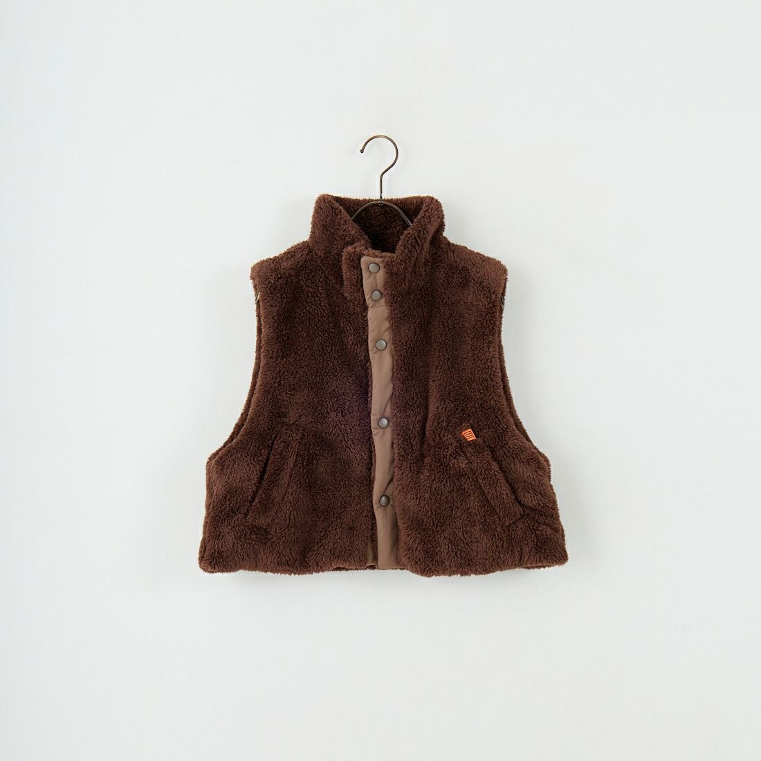 UNIVERSAL OVERALL [ユニバーサルオーバーオール] 別注 ショート丈ボアベスト [U2532436IN-JF] BROWN