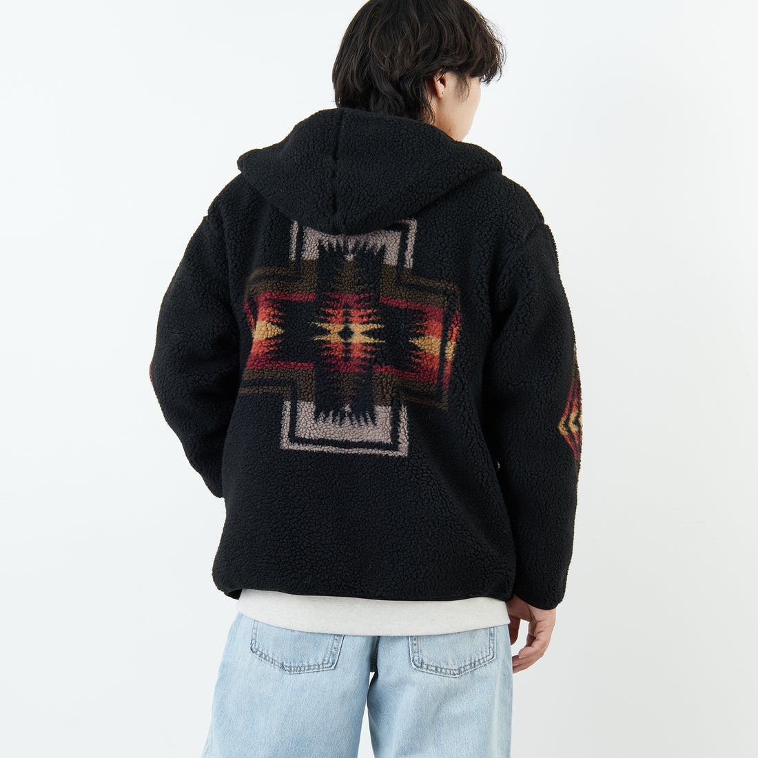 49 BLACK H&&モデル身長：179cm 着用サイズ：L&&