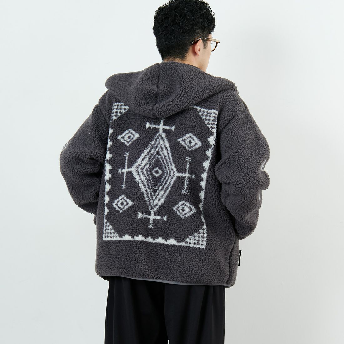 75 S.GRAY&&モデル身長：168cm 着用サイズ：M&&