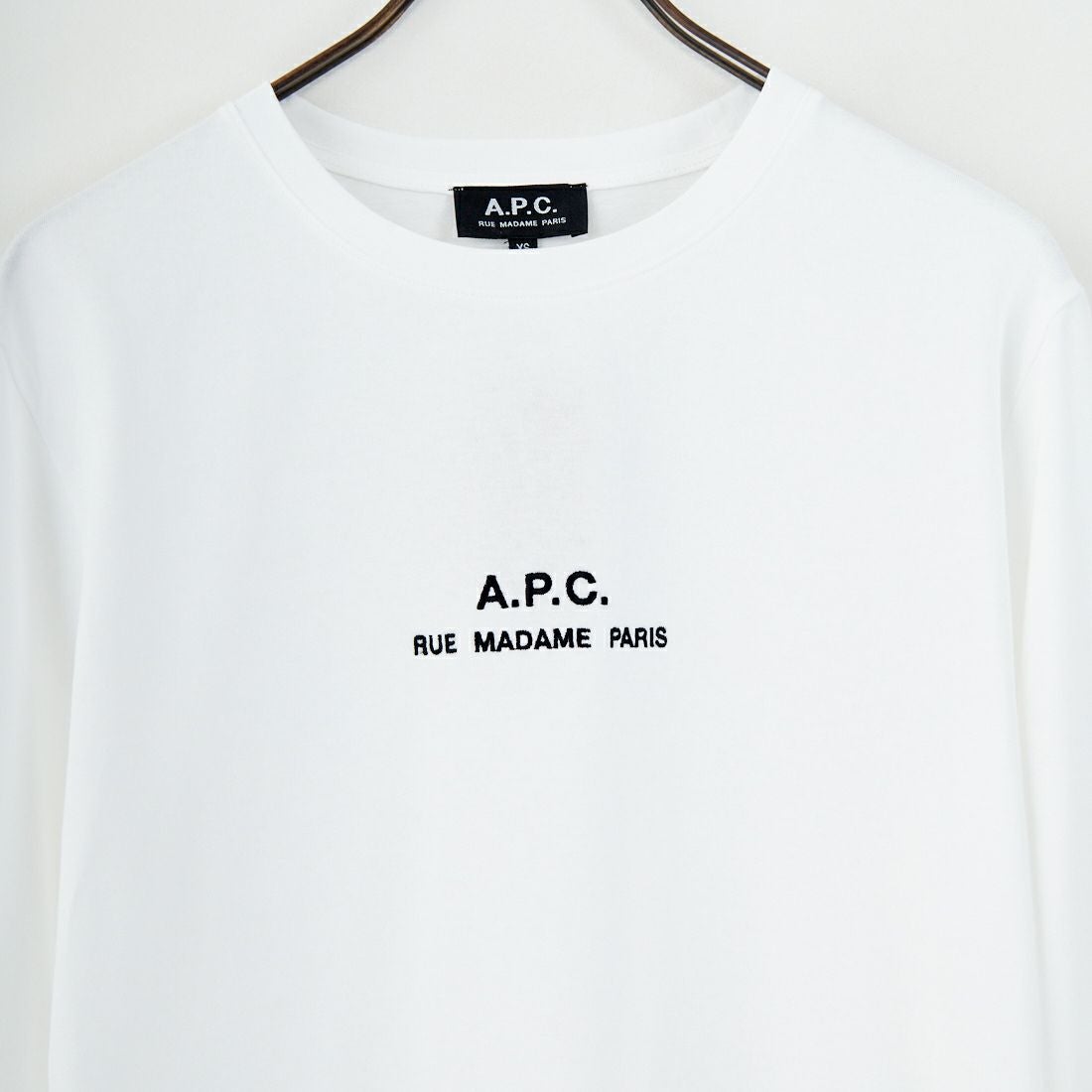 A.P.C. [アー・ペー・セー] Petite Rue Madame ロングスリーブTシャツ [PETITE-RUE-MADAME-H] 90 BLANC
