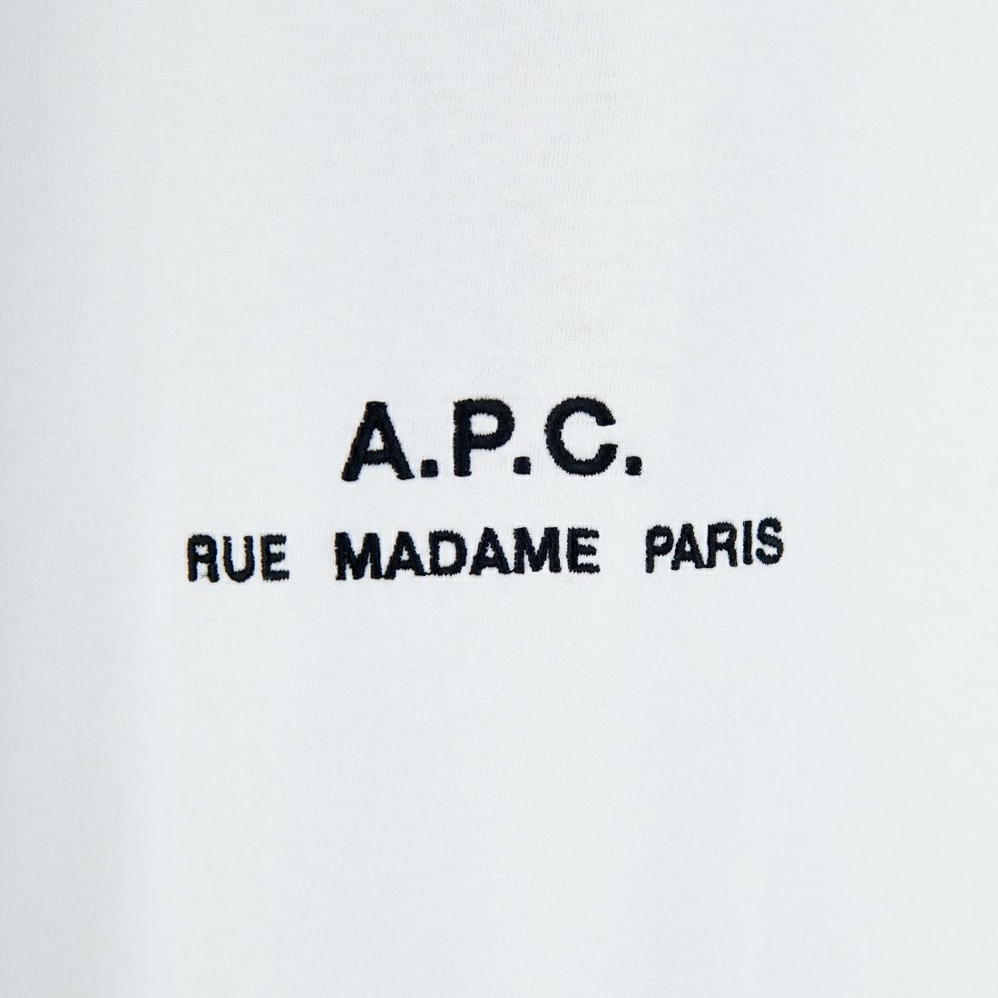 A.P.C. [アー・ペー・セー] Petite Rue Madame ロングスリーブTシャツ [PETITE-RUE-MADAME-H] 90 BLANC