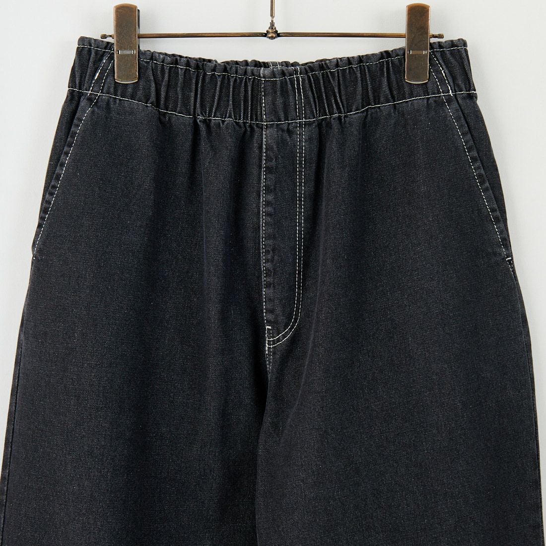 UNIVERSAL OVERALL [ユニバーサルオーバーオール] 別注 バックポケットイージーデニムパンツ [U2532600IN-JF] BLACK USED