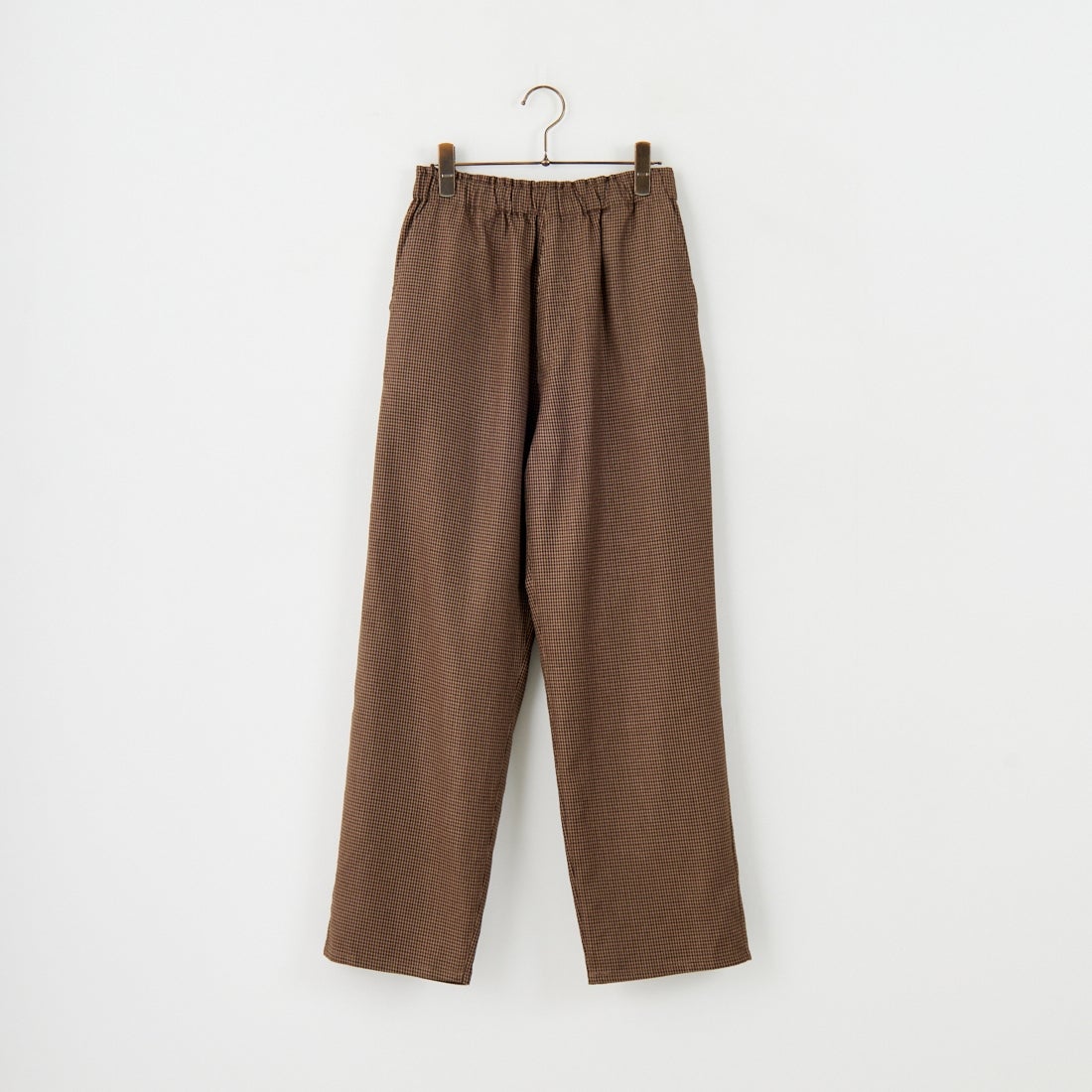 UNIVERSAL OVERALL [ユニバーサルオーバーオール] 別注 バックポケットイージーチェックパンツ [U2532600IN-A-JF] BROWN