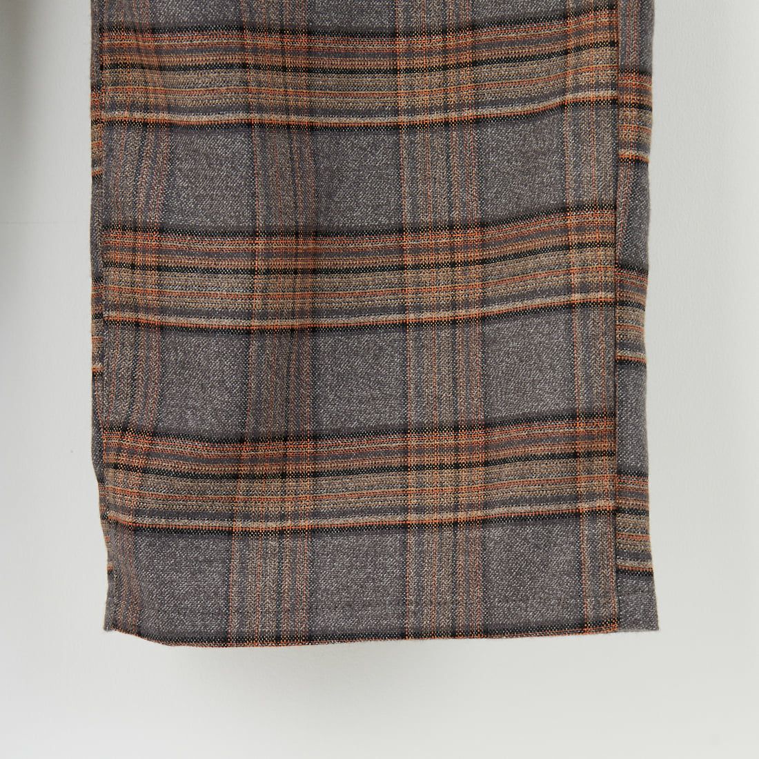 UNIVERSAL OVERALL [ユニバーサルオーバーオール] 別注 バックポケットイージーチェックパンツ [U2532600IN-A-JF] GRAY