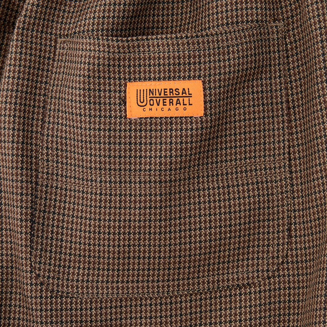 UNIVERSAL OVERALL [ユニバーサルオーバーオール] 別注 バックポケットイージーチェックパンツ [U2532600IN-A-JF] BROWN