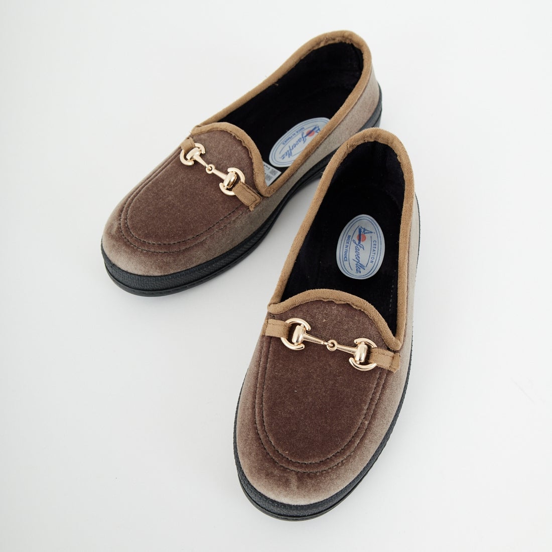 Javerflex [ジャバフレックス] ベロアビットローファー [25-39516] BEIGE