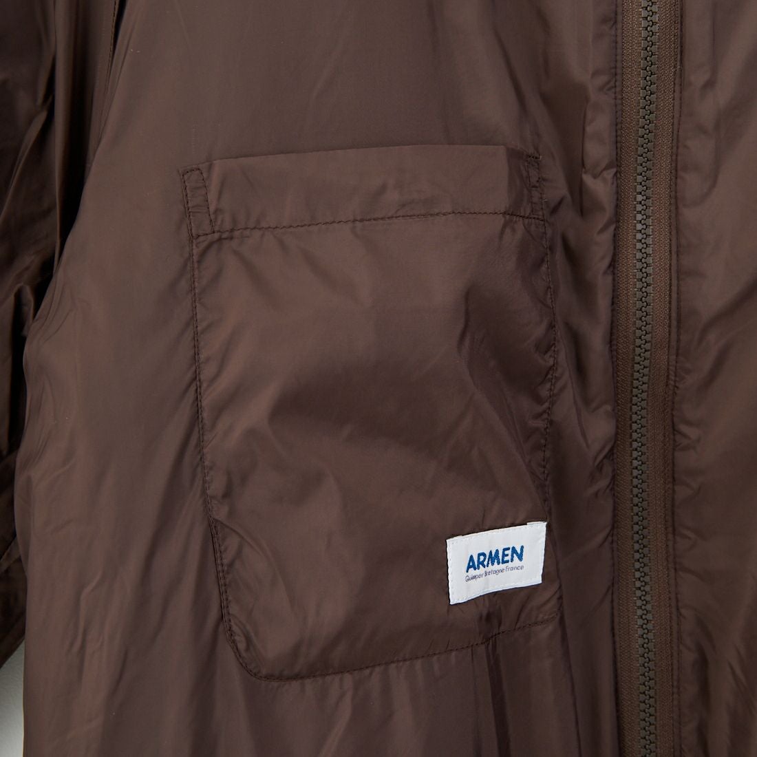 ARMEN [アーメン] リバーシブル ジップアップフリースジャケット [ADNAM2553] 8889 BRN/B
