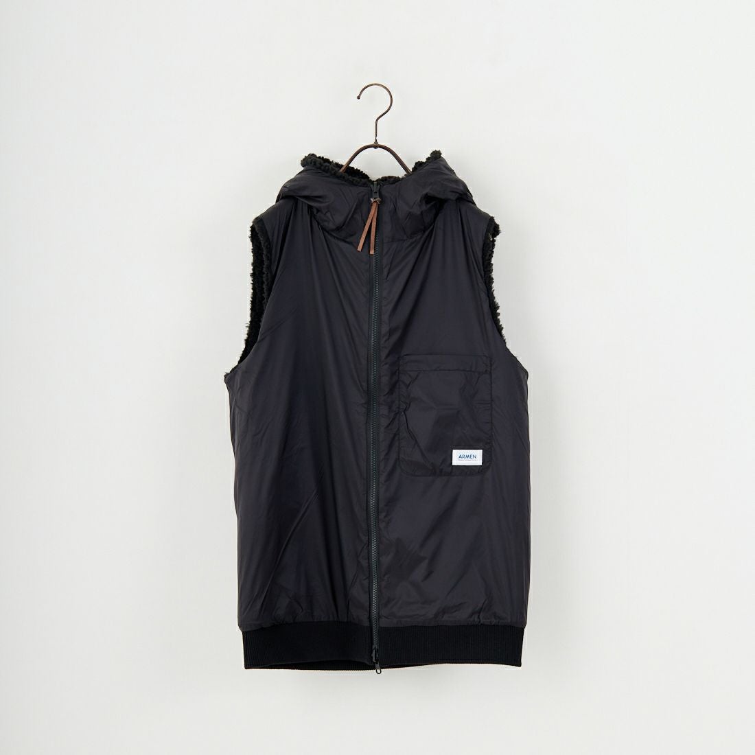 ARMEN [アーメン] リバーシブル ジップアップフリースベスト
