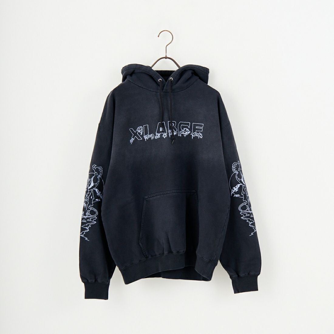 XLARGE [エクストララージ] クリーピーマンション フーデッドスウェット [101254012005] BLACK