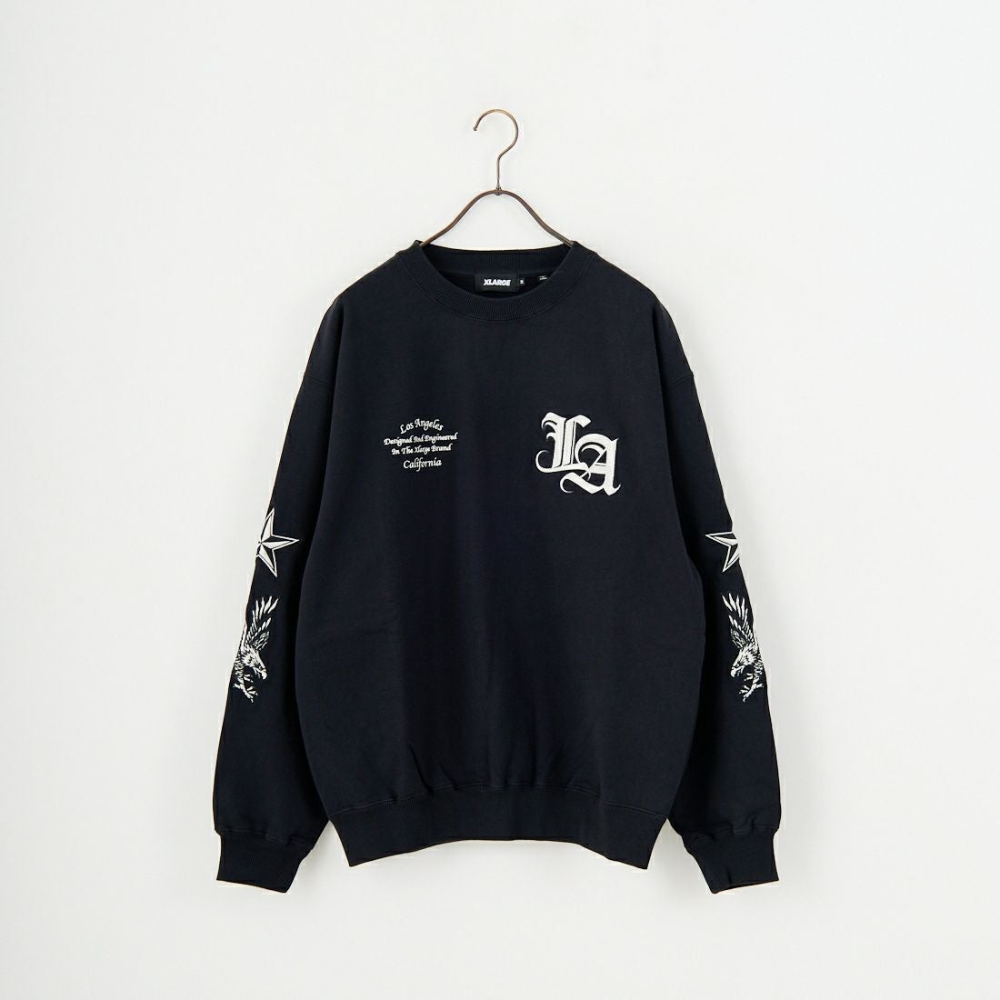 XLARGE [エクストララージ] バーシティクルーネックスウェット [101254012003] BLACK