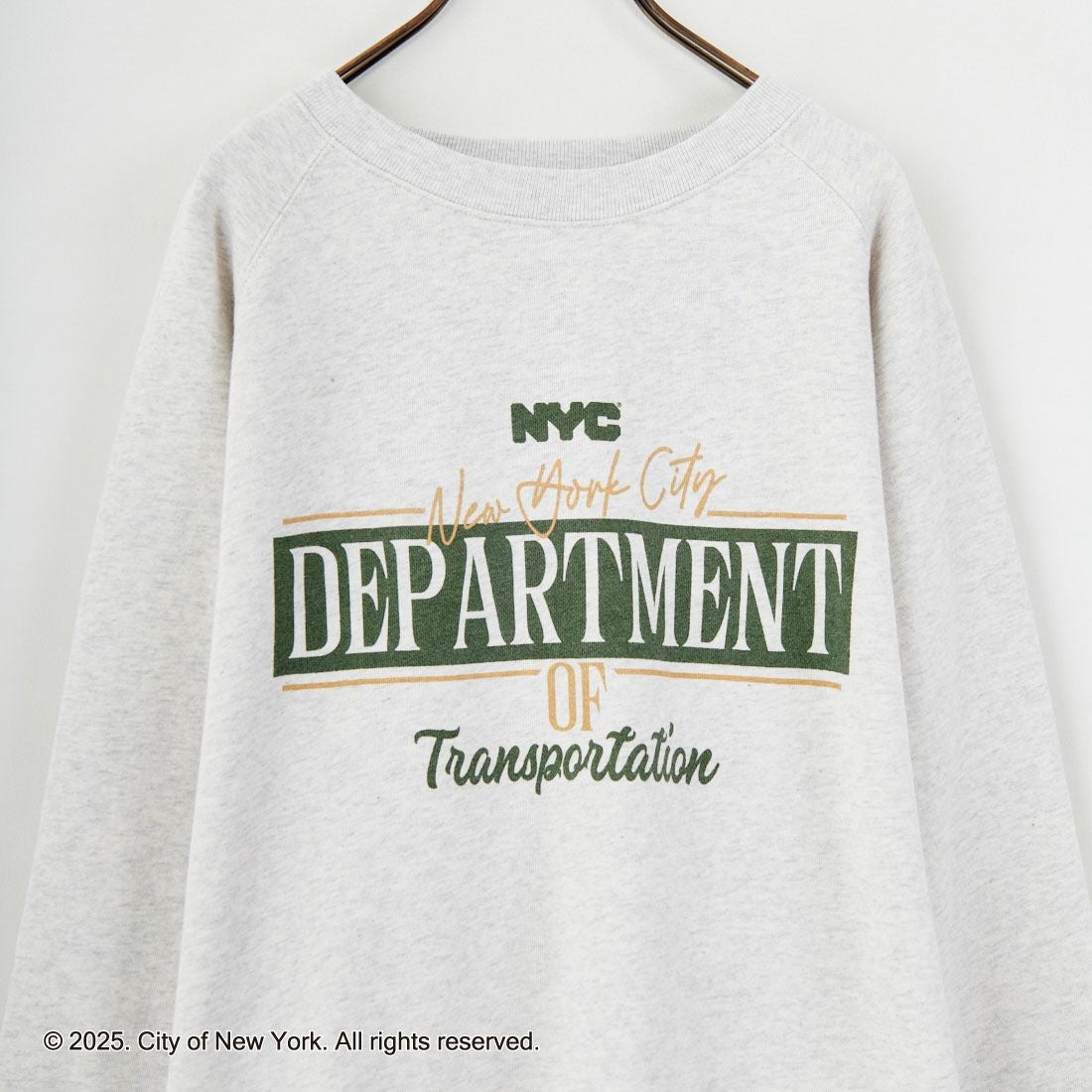 NYC × GOOD ROCK SPEED [エヌワイシー × グッドロックスピード] NYC クルーネックスウェット [25NYC211W] ASH