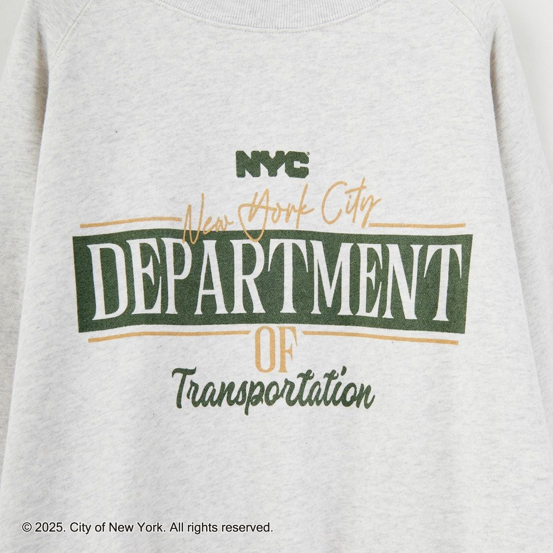 NYC × GOOD ROCK SPEED [エヌワイシー × グッドロックスピード] NYC クルーネックスウェット [25NYC211W] ASH