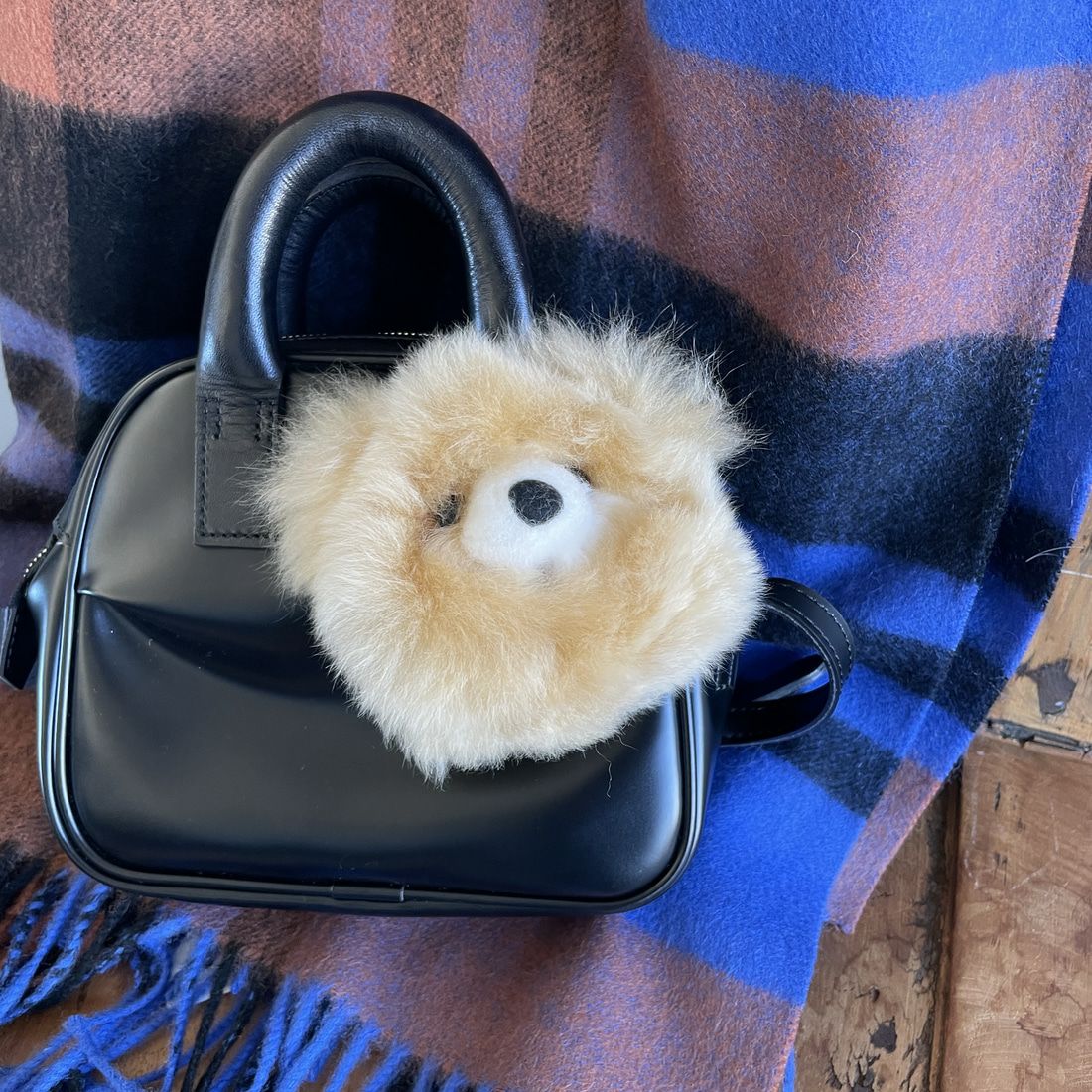 COSY [コージー] ベビーアルパカ スモールベアヘッドキーリング [KH-EV-SB-H] BE BEIGE