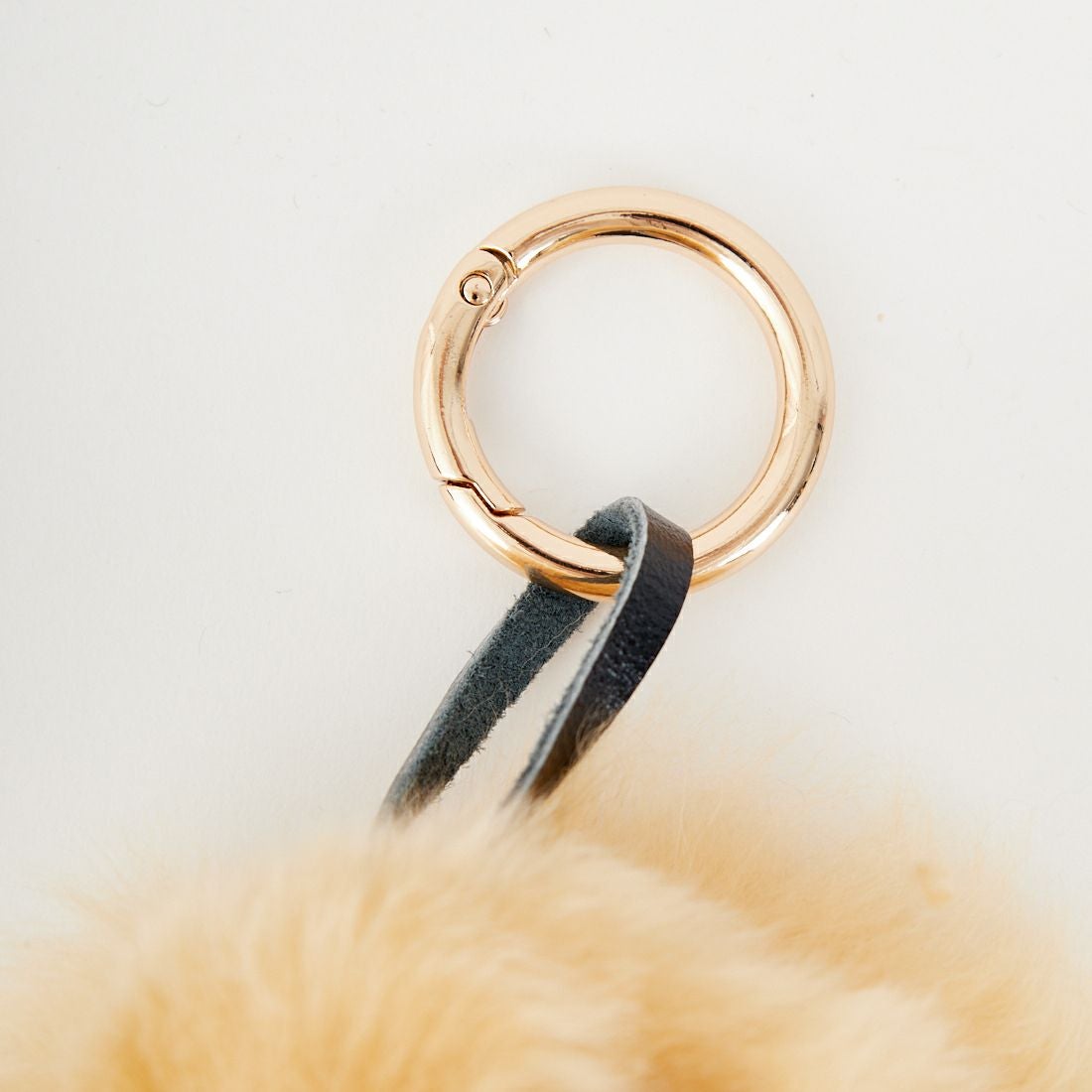 COSY [コージー] ベビーアルパカ スモールベアヘッドキーリング [KH-EV-SB-H] BE BEIGE