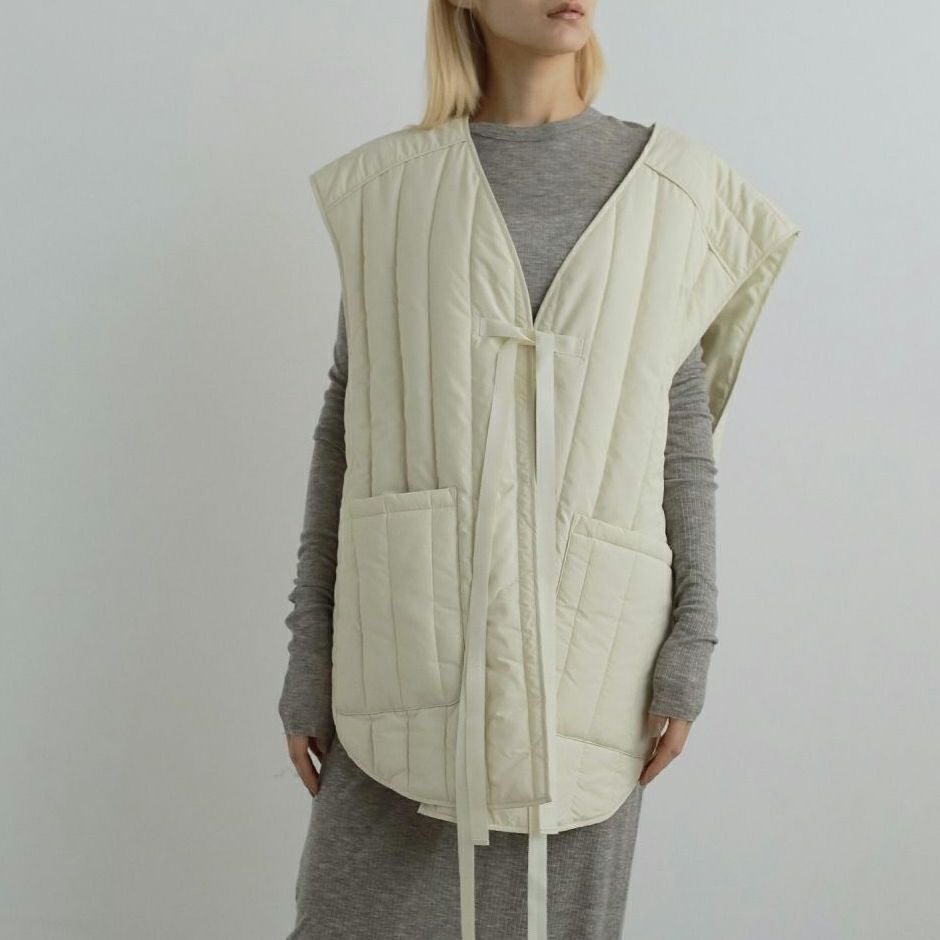 anuke [アンヌーク] バックオープンストライプベスト [62520108