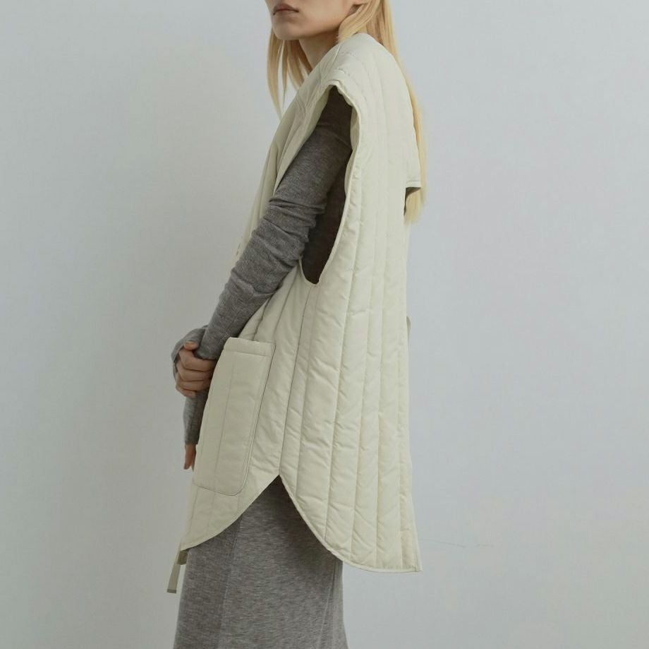 anuke [アンヌーク] バックオープンストライプベスト [62520108] CRM