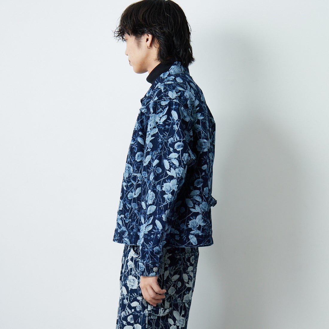 Needles [ニードルズ] M.W. ジーンジャケット [RW226] A INDIGO &&モデル身長：179cm 着用サイズ：M&&