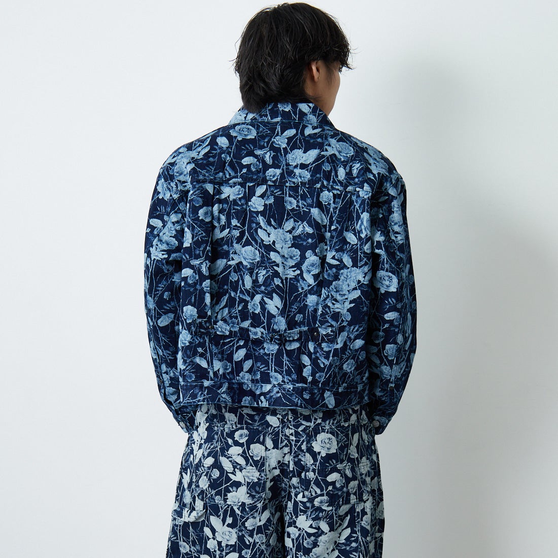 Needles [ニードルズ] M.W. ジーンジャケット [RW226] A INDIGO &&モデル身長：179cm 着用サイズ：M&&