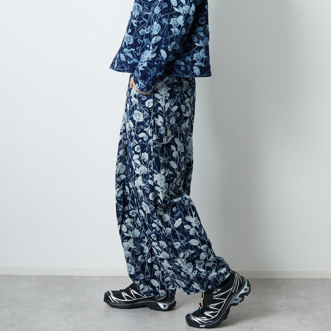 Needles [ニードルズ] ペインターヒザデルパンツ [RW231] A INDIGO &&モデル身長：179cm 着用サイズ：S&&