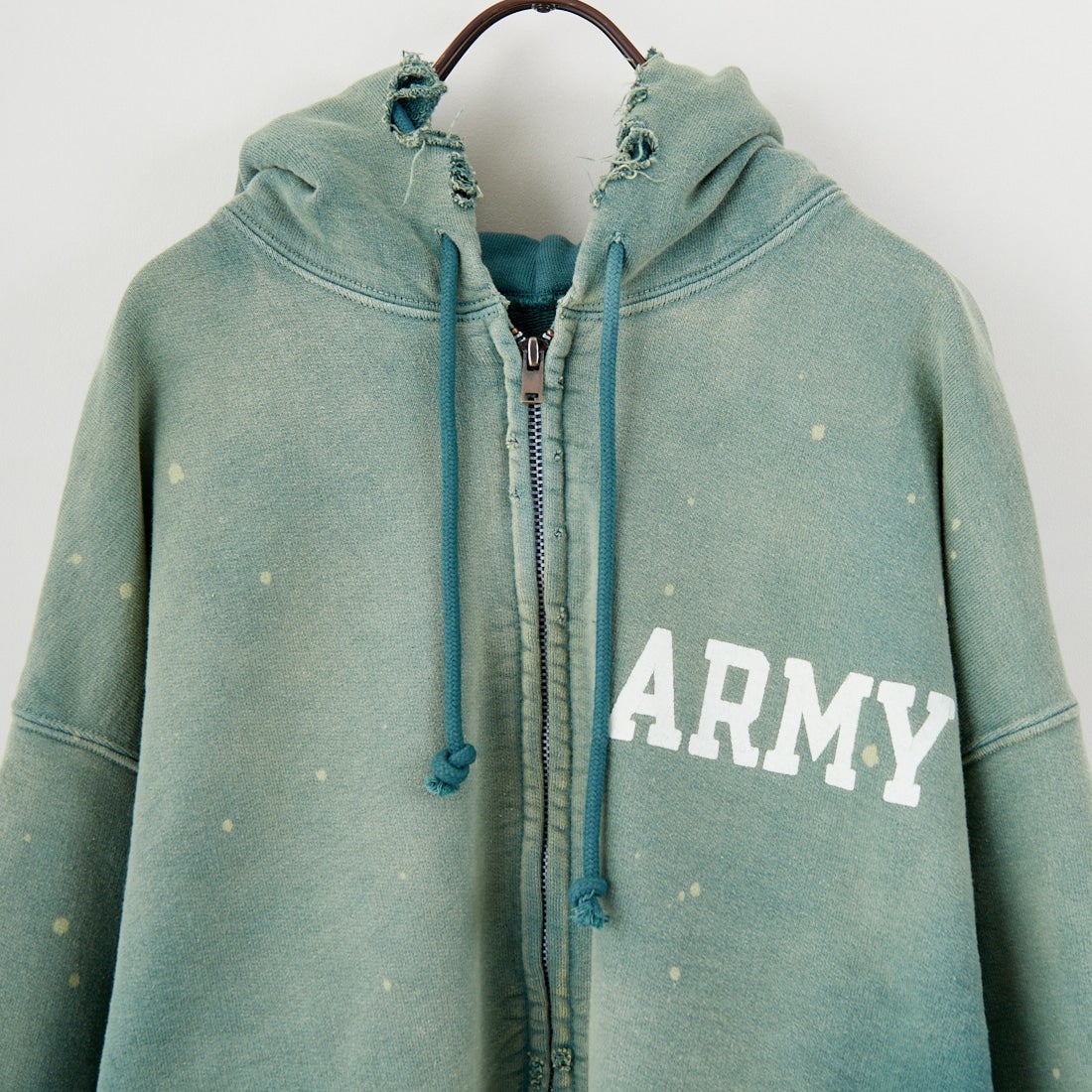 BOW WOW [バウワウ] アーミーエイジドジップフーディ [BW252-AZH] AGED GREEN