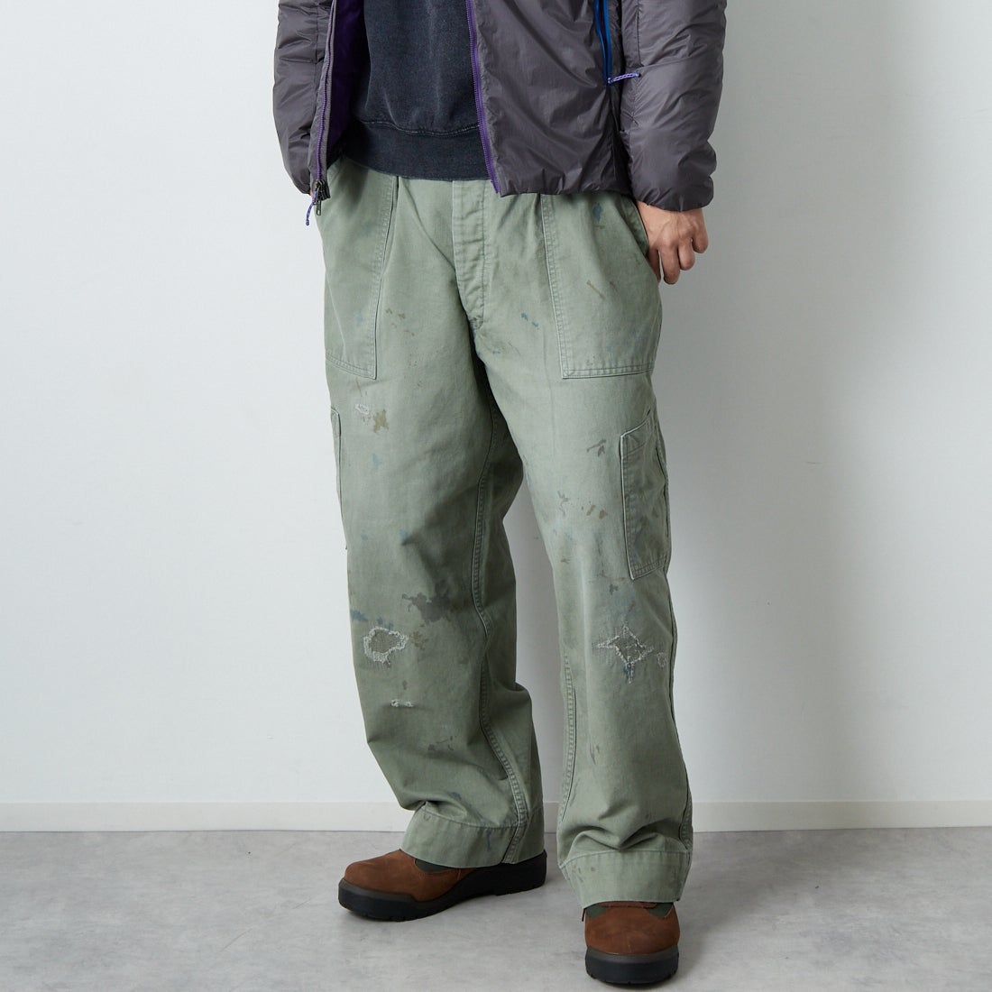 Needles [ニードルズ] ファティーグ ヒザデルパンツ [PU246]｜ジーンズ