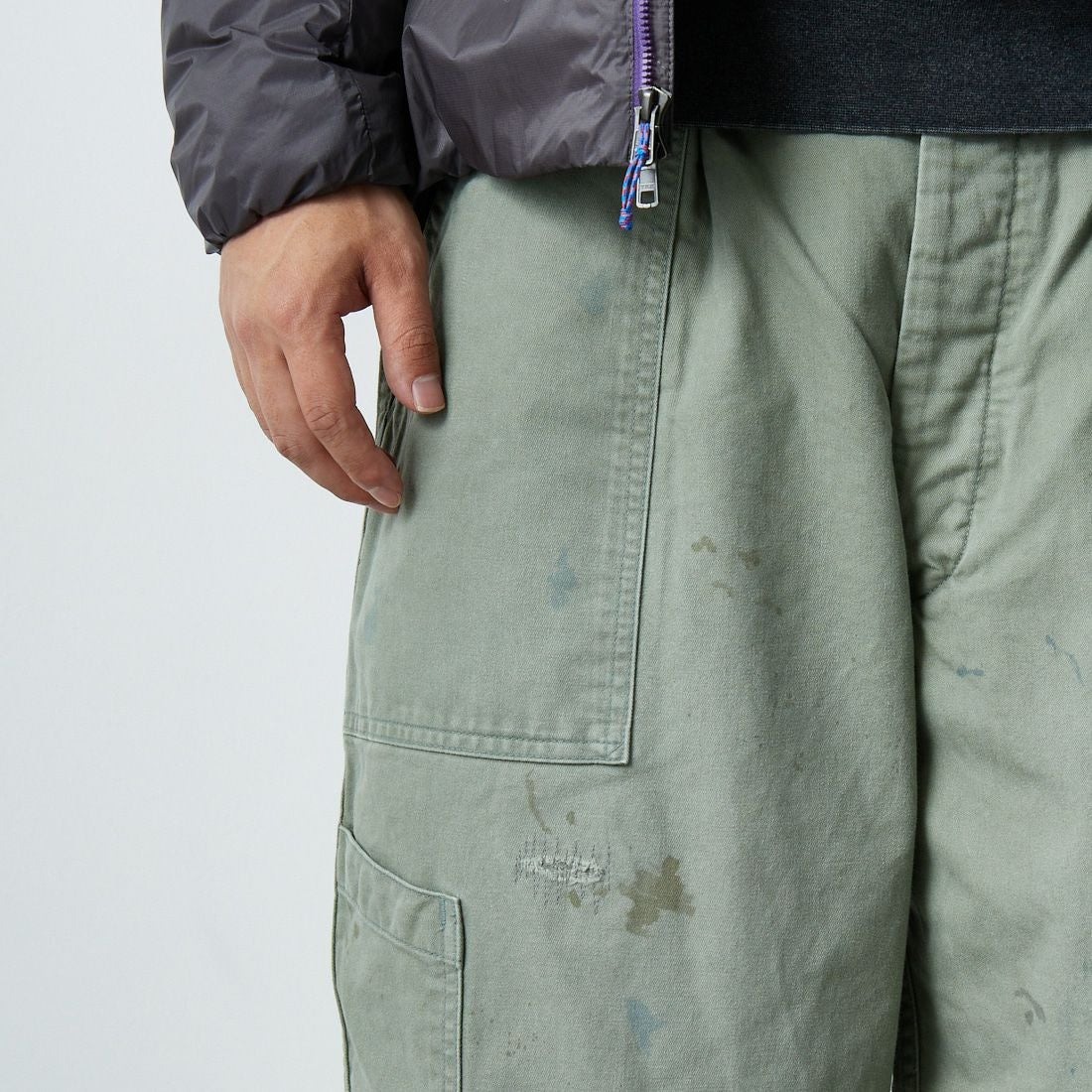 BOW WOW [バウワウ] リペアード USAFメカニックパンツ [BW252-RUMP] AGED S GRN