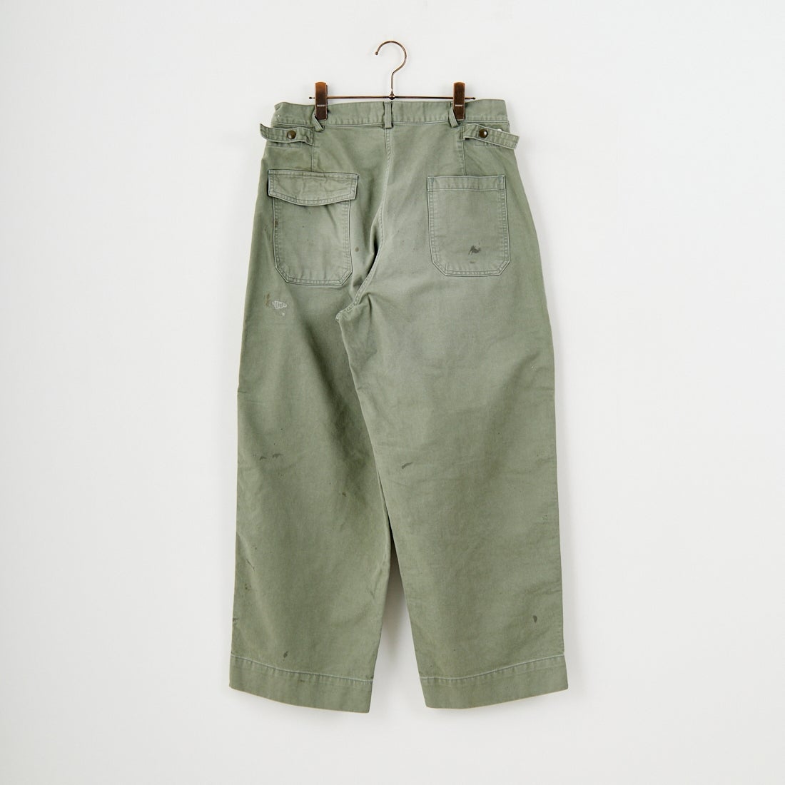 BOW WOW [バウワウ] リペアード USAFメカニックパンツ [BW252-RUMP] AGED S GRN