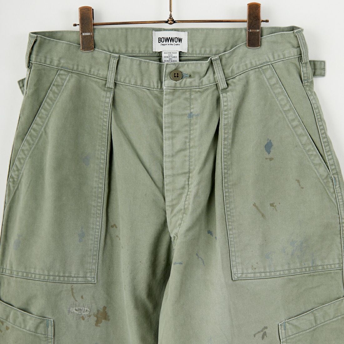 BOW WOW [バウワウ] リペアード USAFメカニックパンツ [BW252-RUMP] AGED S GRN