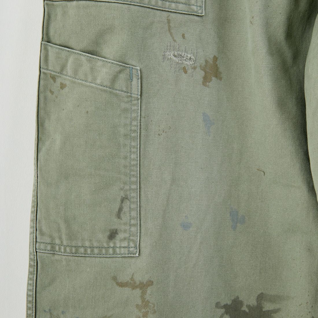 BOW WOW [バウワウ] リペアード USAFメカニックパンツ [BW252-RUMP] AGED S GRN