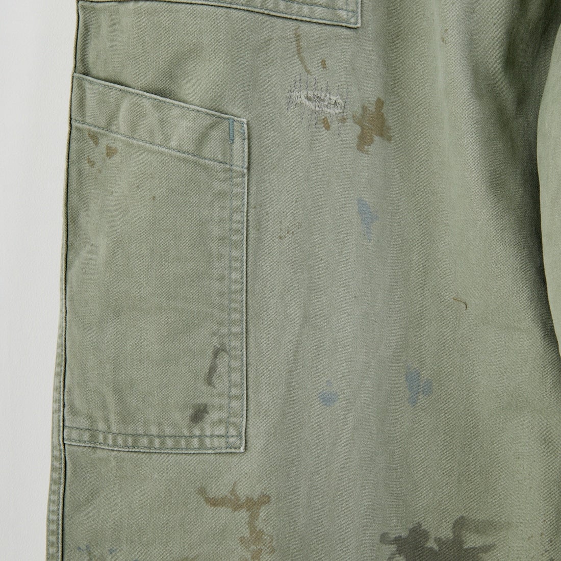 BOW WOW [バウワウ] リペアード USAFメカニックパンツ [BW252-RUMP] AGED S GRN