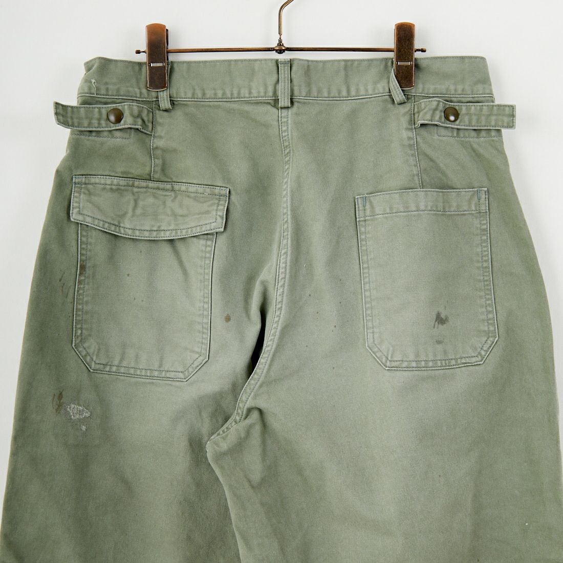 BOW WOW [バウワウ] リペアード USAFメカニックパンツ [BW252-RUMP] AGED S GRN