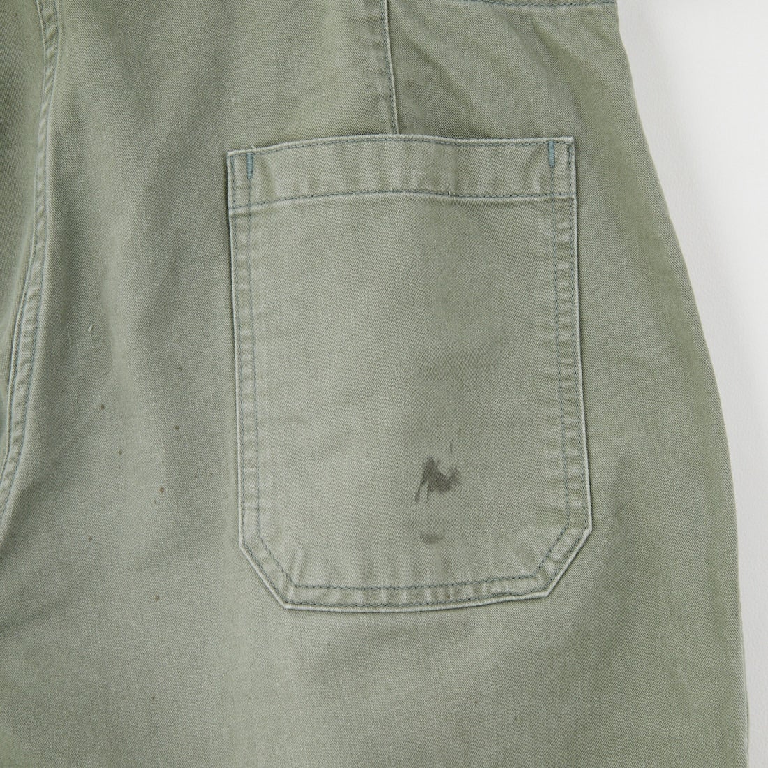 BOW WOW [バウワウ] リペアード USAFメカニックパンツ [BW252-RUMP] AGED S GRN