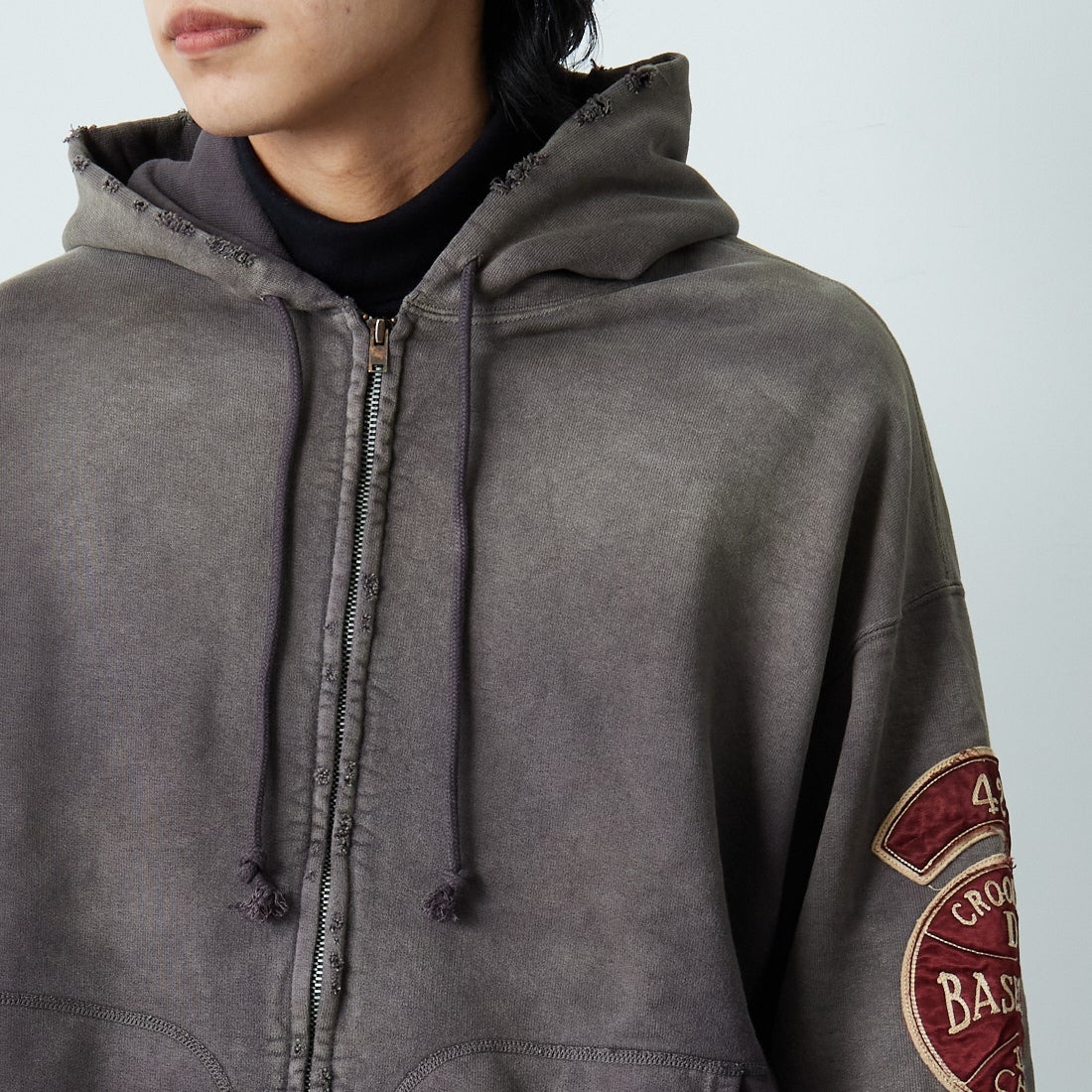 BOW WOW [バウワウ] ベースボールチャンピオン エイジドジップフーディ [BW252-BCZH] AGED BROWN