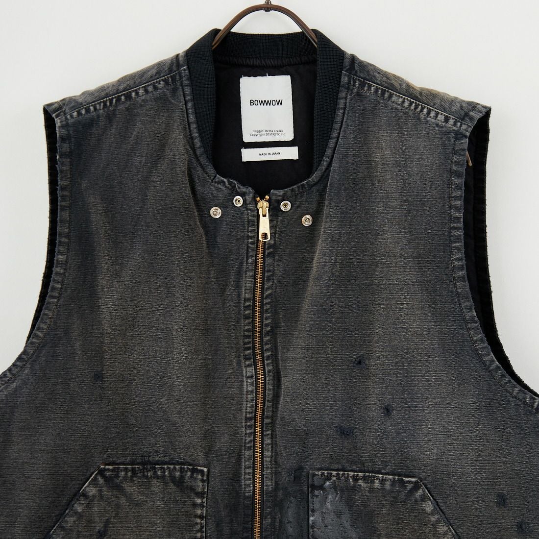 BOW WOW [バウワウ] ダックエイジドベスト [BW252-DV] AGED BLACK