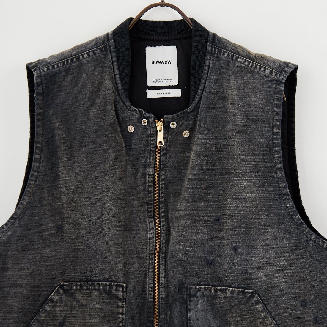 BOW WOW [バウワウ] ダックエイジドベスト [BW252-DV] AGED BLACK