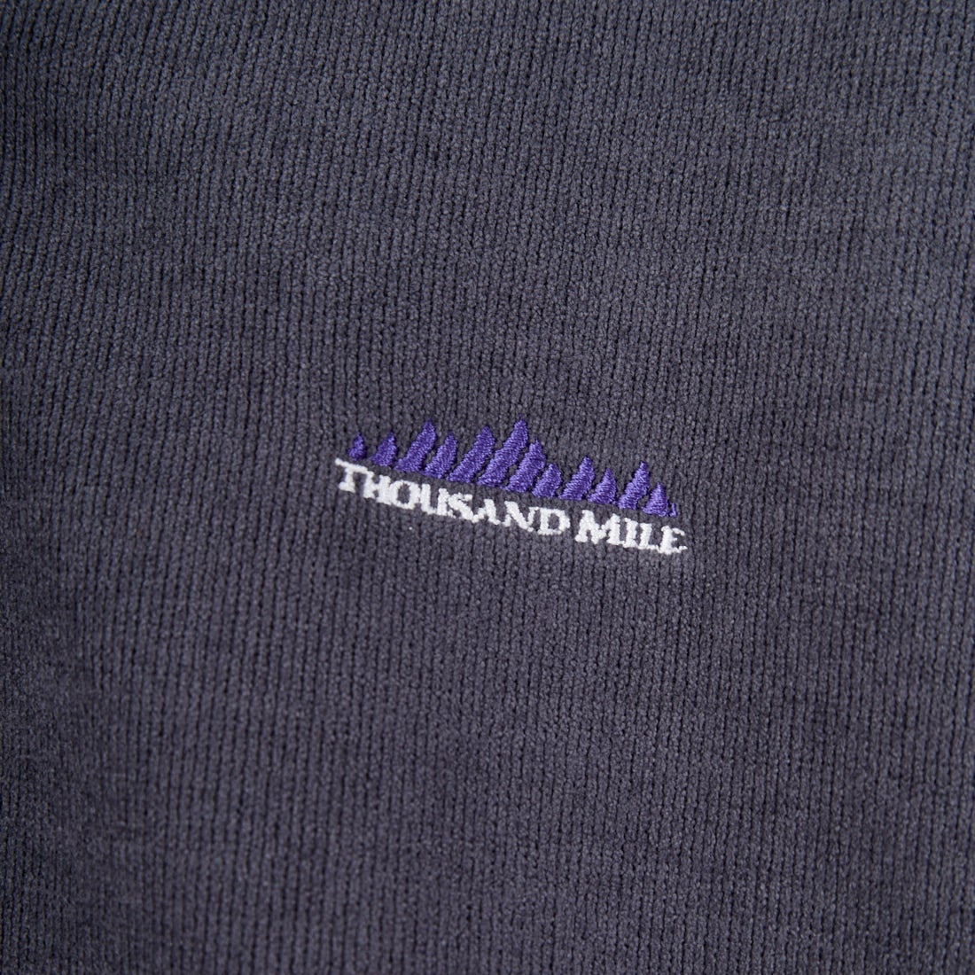 THOUSAND MILE [サウザンド マイル] ニットフリースジップカーディガン [TM252KF00160] 19 CHARCOA