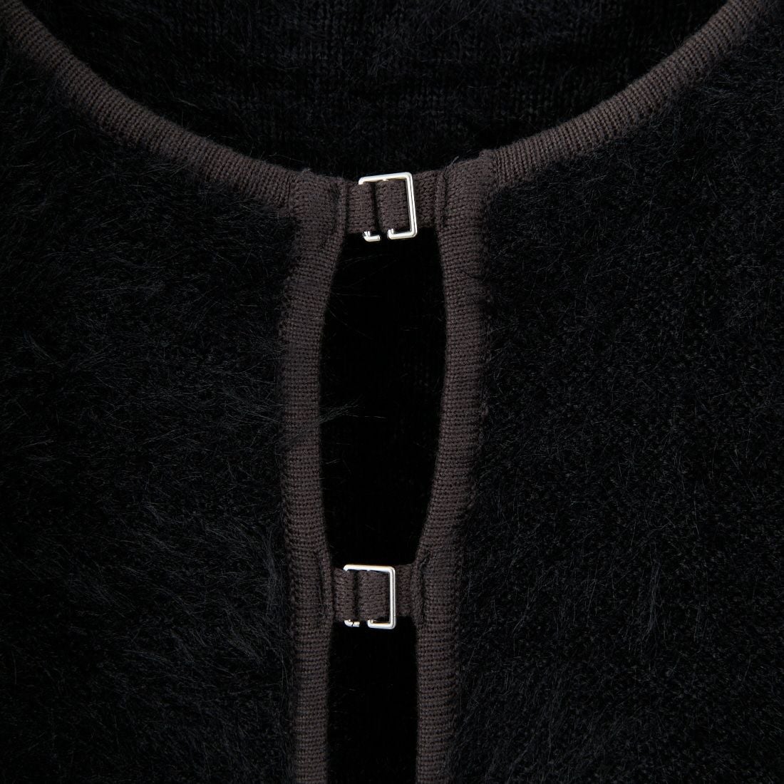 &g'aime [アンジェム] シャギーカーディガン [986-67026] ﾌﾞﾗｯｸ