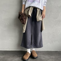 19 CHARCOA&&モデル身長：160cm 着用サイズ：F&&