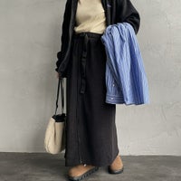 09 BLACK&&モデル身長：150cm 着用サイズ：F&&