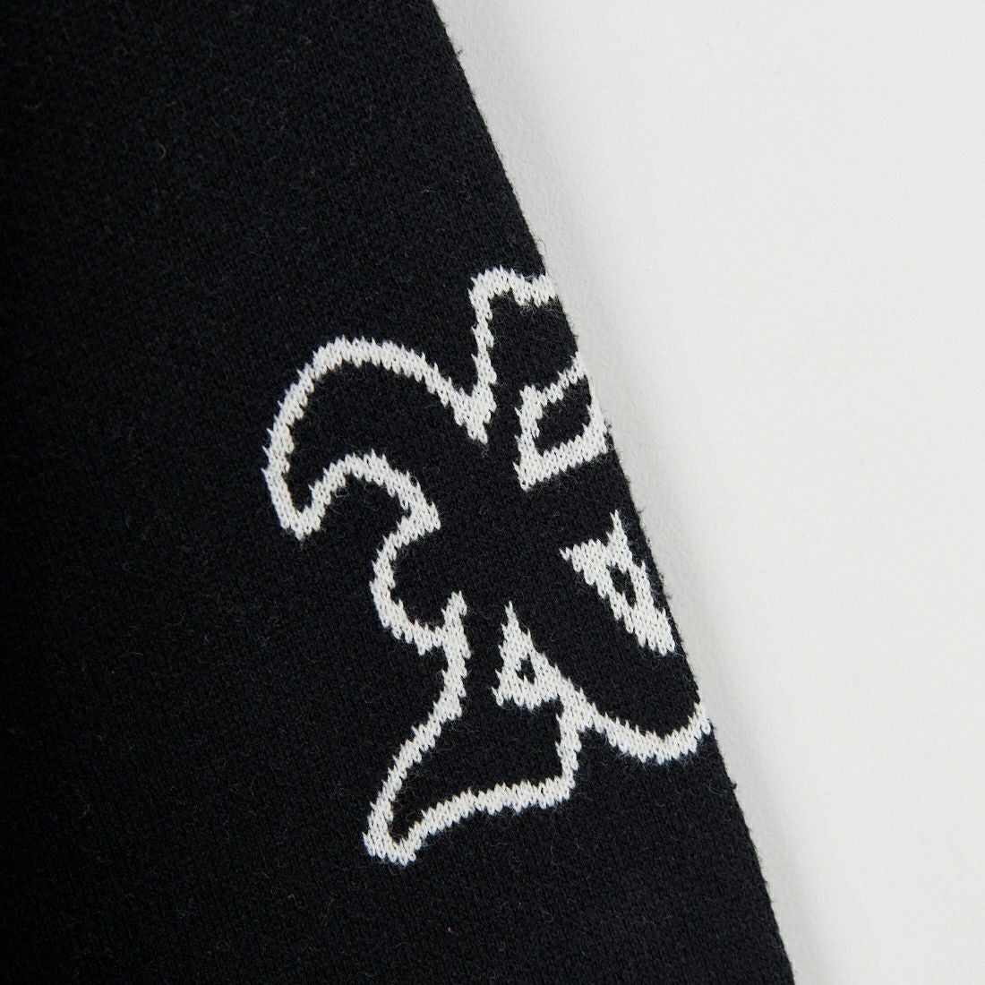 X-girl [エックスガール] ナンバリングジャガードニット [105254015005] BLACK