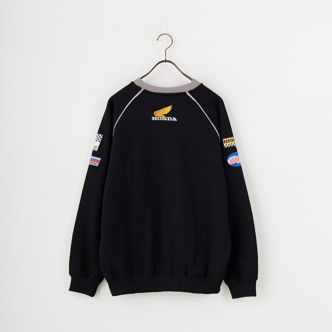HONDA × JEANSFACTORY [ホンダ × ジーンズファクトリー] レーシングスウェット [JFC-254-088] BLACK